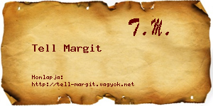 Tell Margit névjegykártya