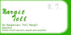 margit tell business card